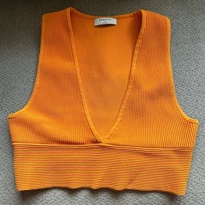Sculpt Knit Deep V-neck Tank